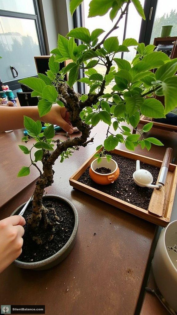 bonsai artistry enhances interiors