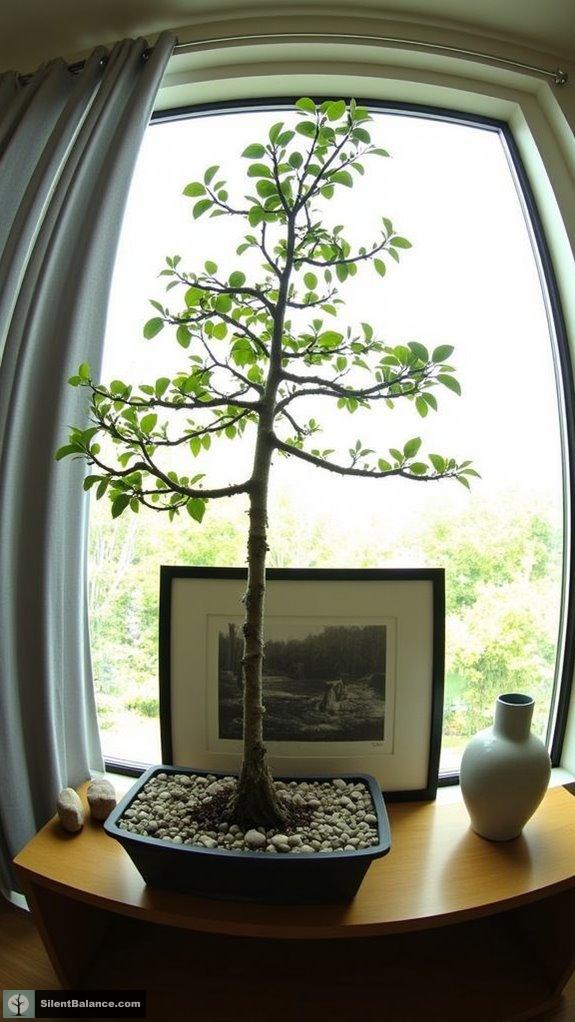 bonsai as focal point