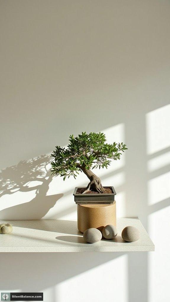 bonsai as visual centerpiece