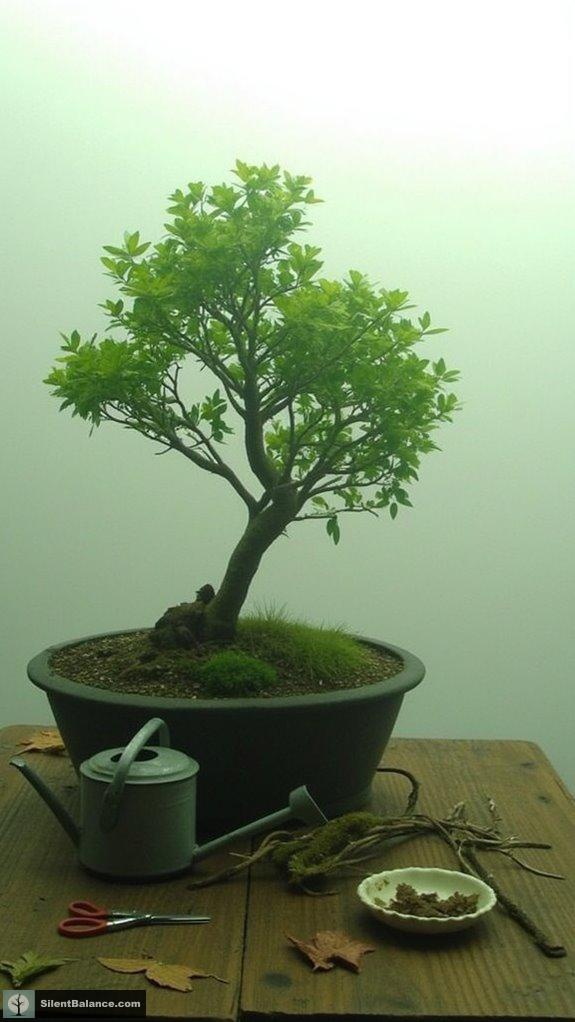 bonsai decor enhances harmony