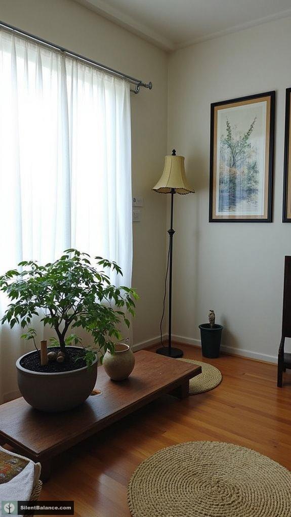 bonsai decoration with accents