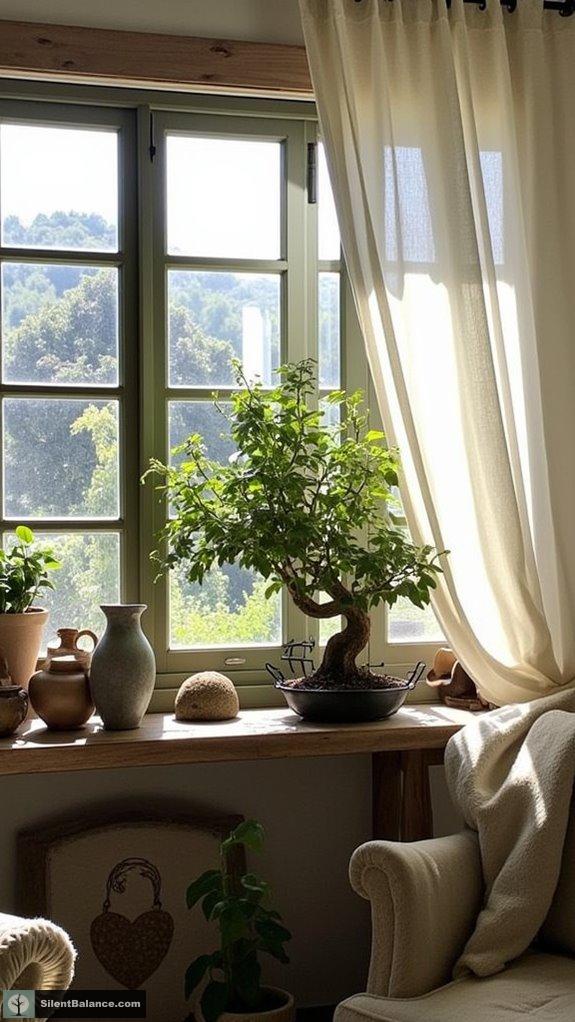 bonsai enhances indoor serenity