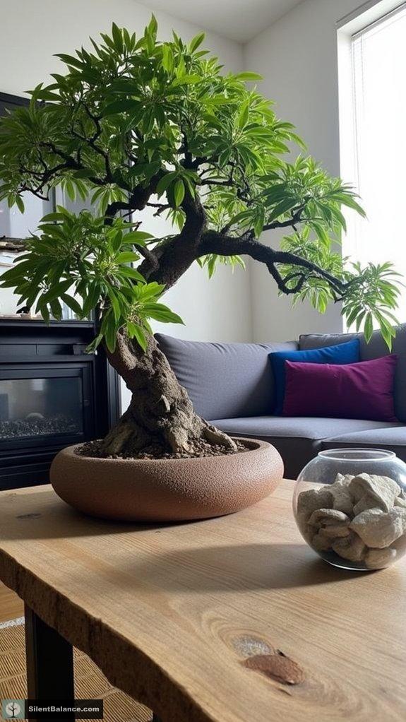 bonsai enhances modern aesthetics