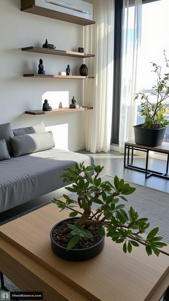 bonsai enhances modern interiors