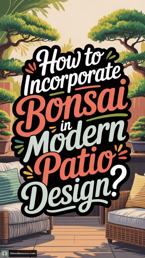 bonsai enhances modern patios
