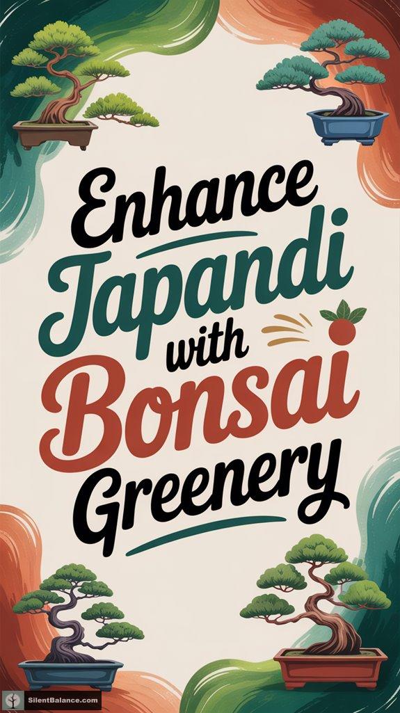 bonsai greenery accents japandi style