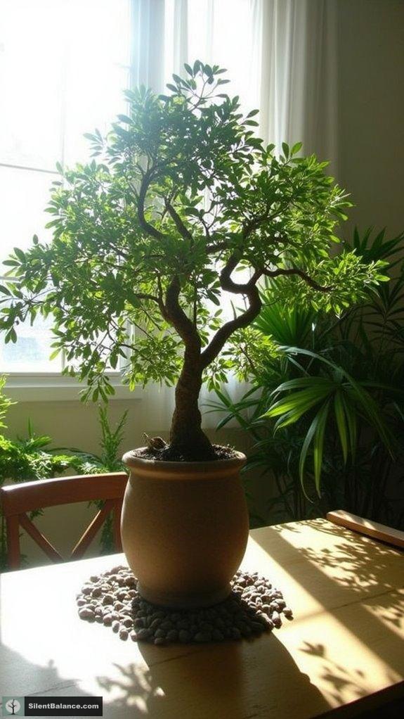 bonsai placement enhances harmony