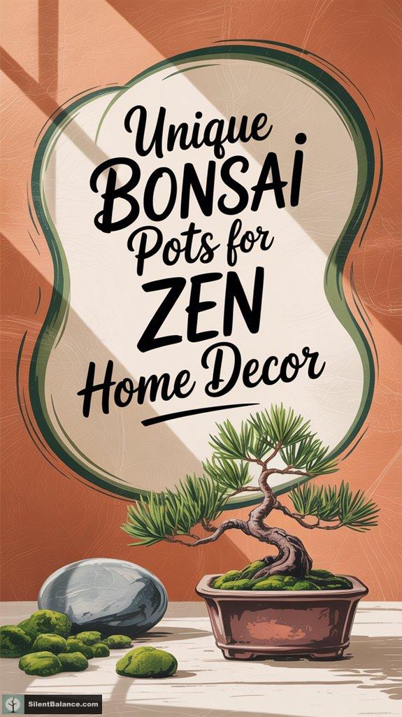 bonsai pots for zen decor