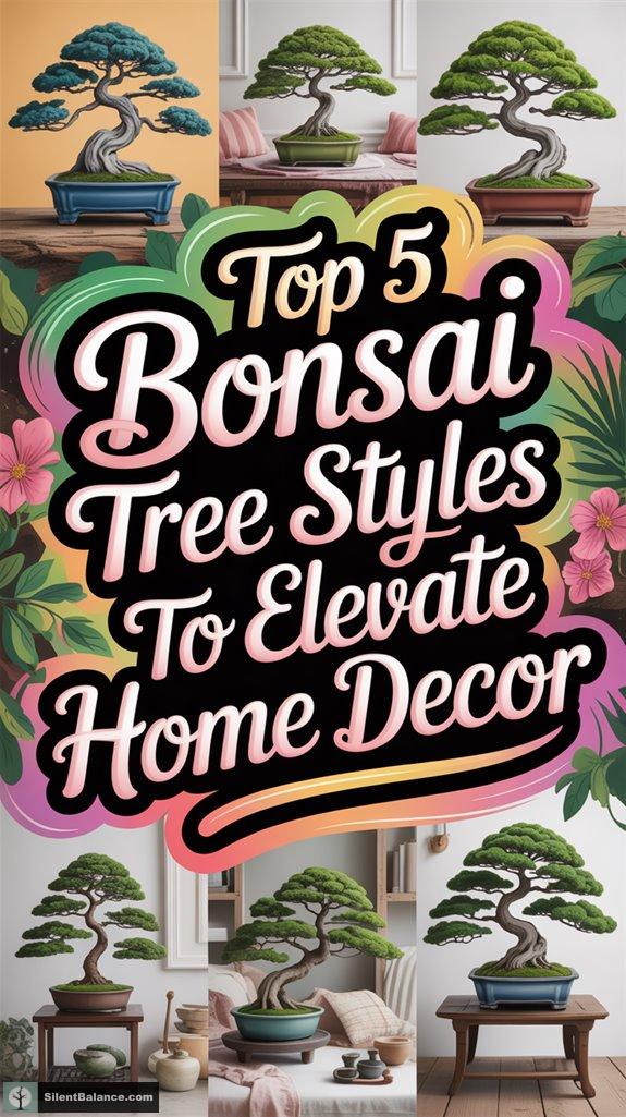 bonsai styles for decor