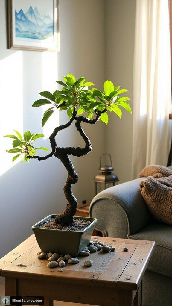 bonsai symbolizes balance and tranquility