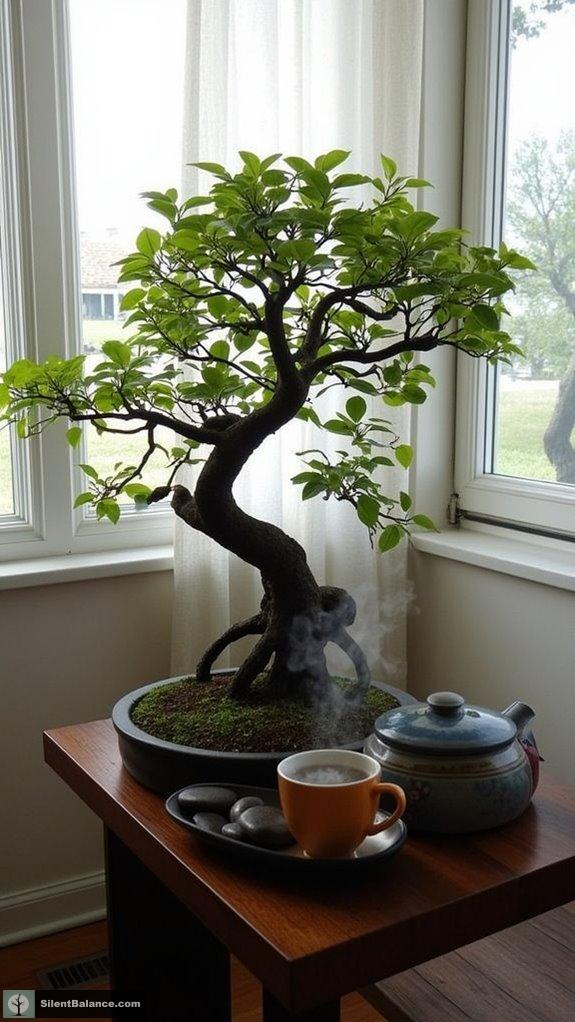 bonsai trees enhance air quality