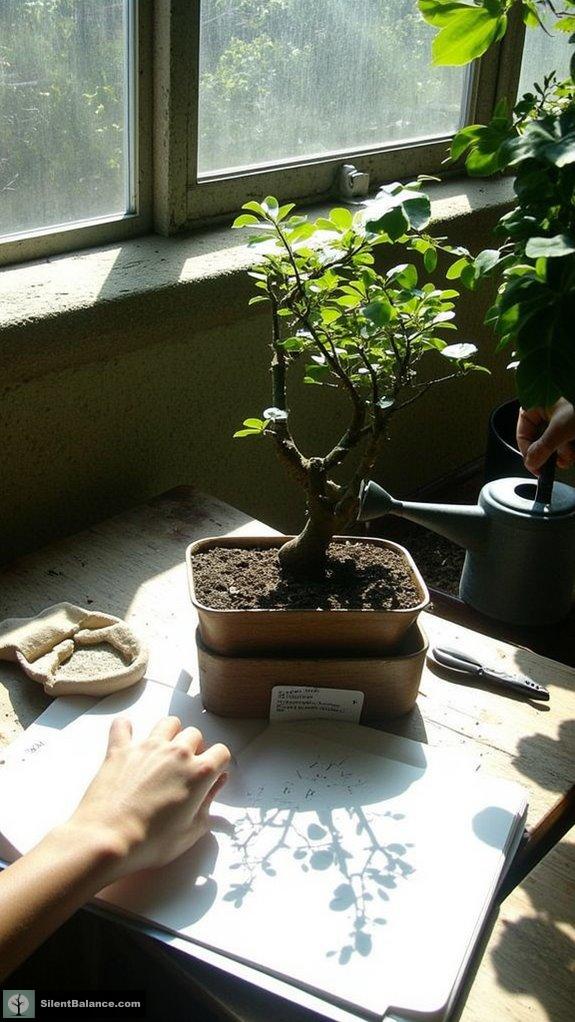 bonsai watering requires observation