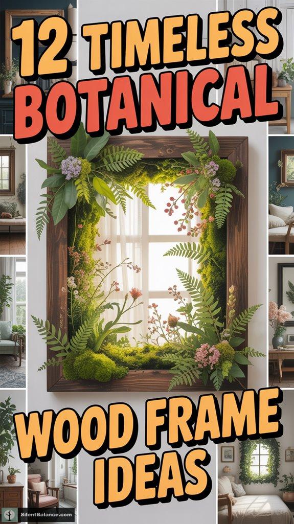 botanical wood frame inspiration