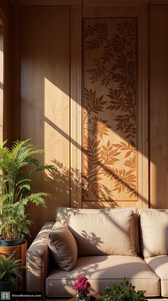 botanical wooden wall art