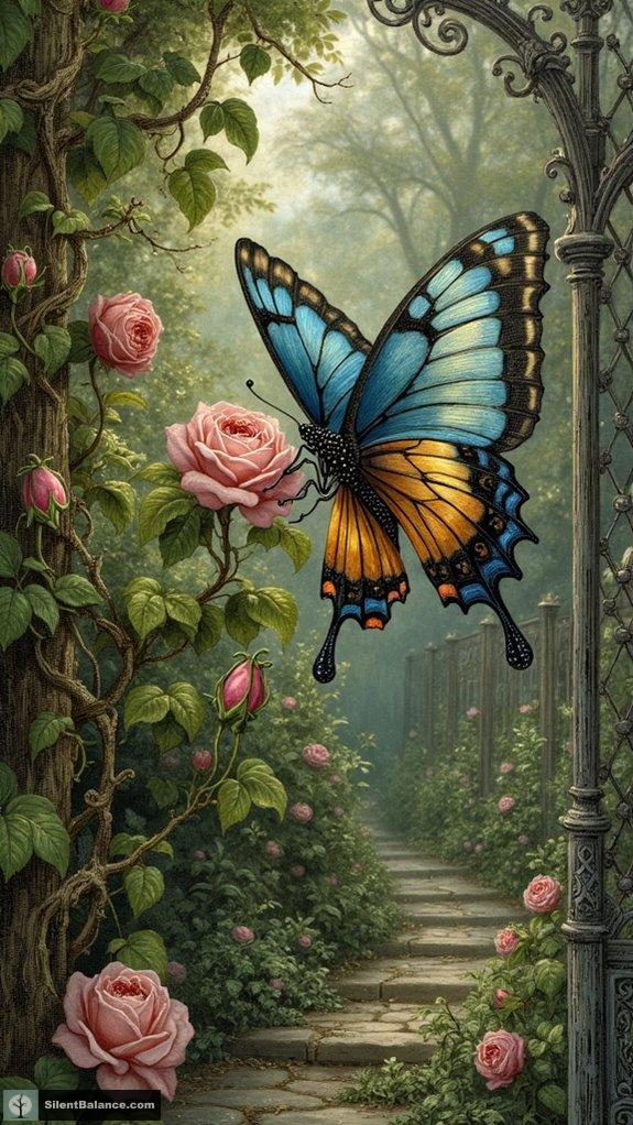 butterflies signify transformation and growth