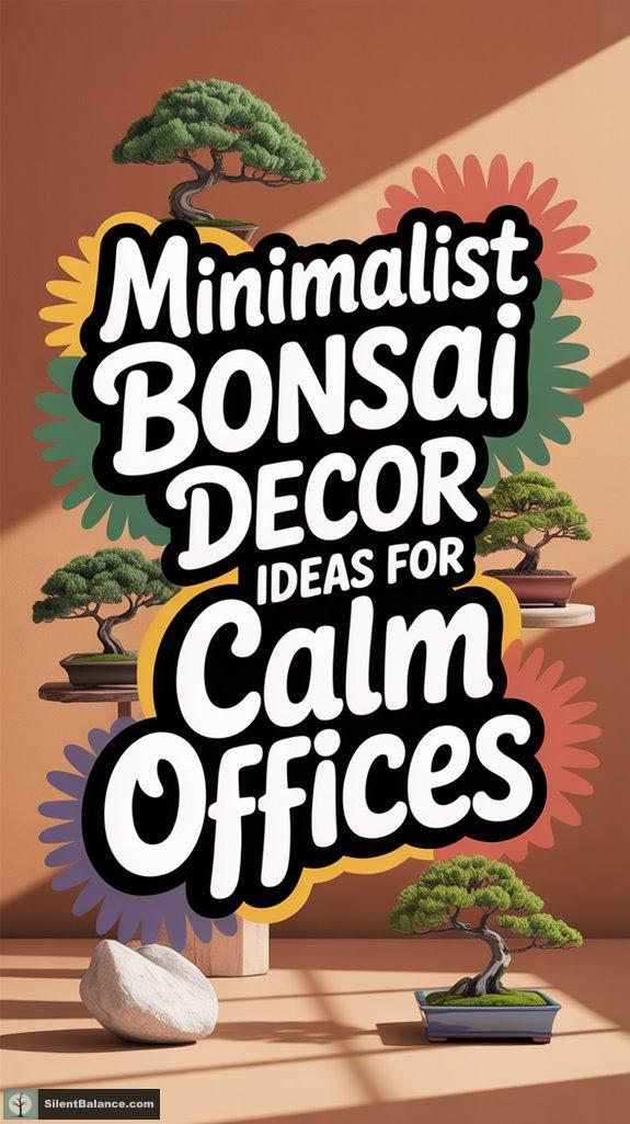 calm minimalist bonsai decor