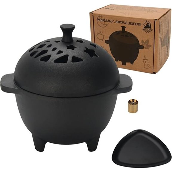 Cast Iron Incense Burner and Holder