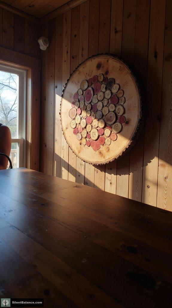 cedar monogram art warmth