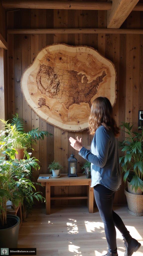 cedar slice map art