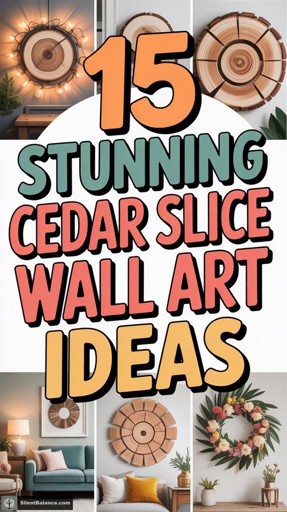 cedar slice wall decor
