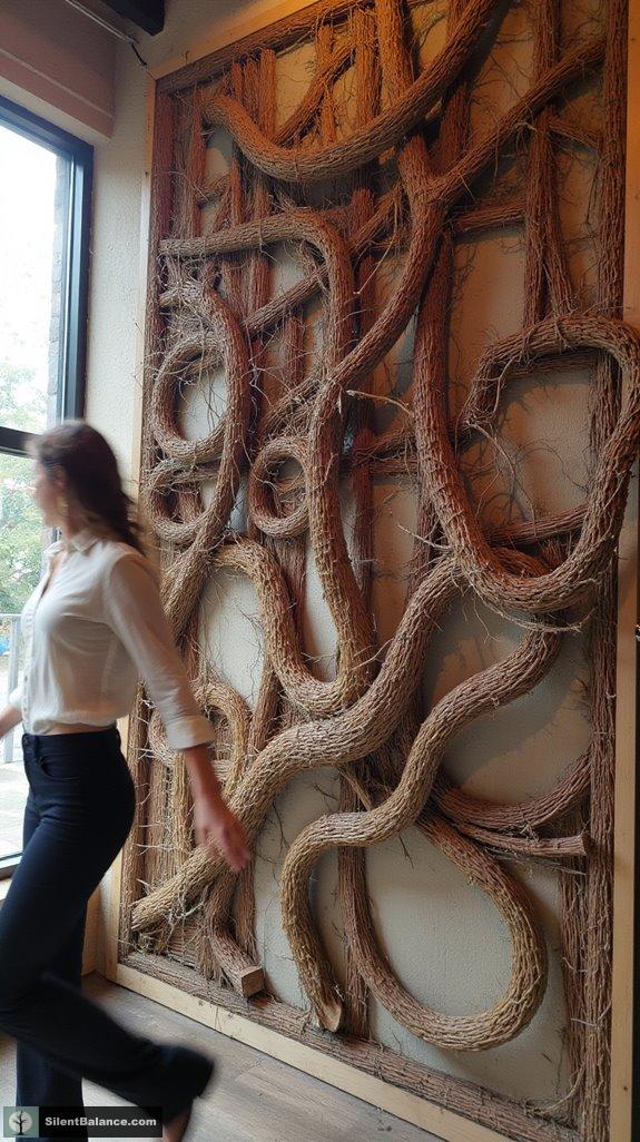 cedar twigs enhance decor