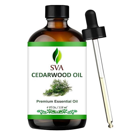 SVA Cedarwood Essential Oil 4oz Natural Aromatherapy