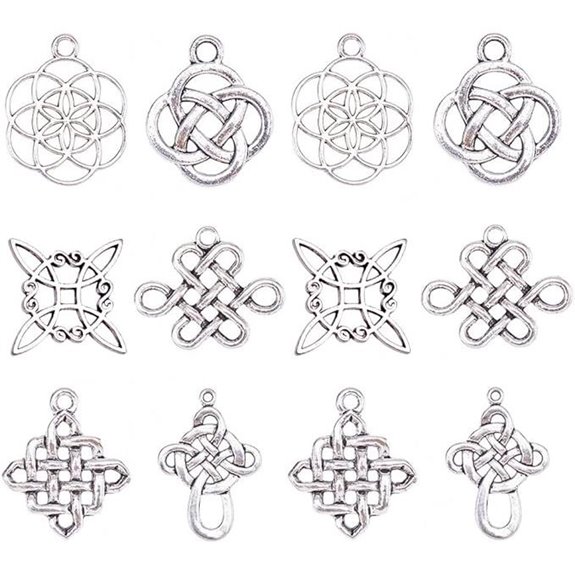Celtic Knot Charms Set for Jewelry DIY Projects
