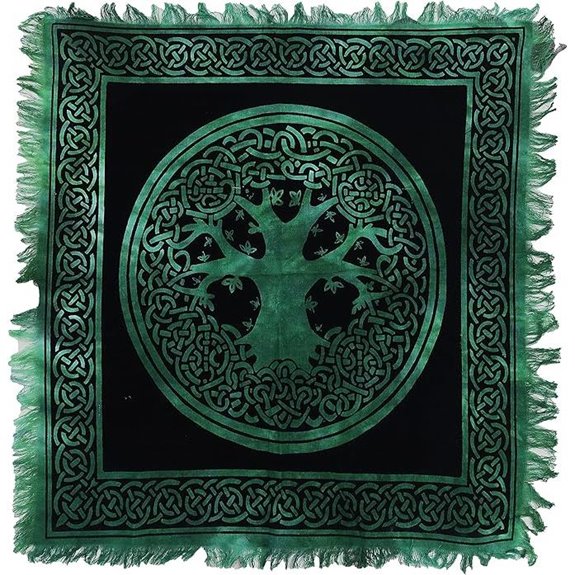 Indian Consigners Celtic Tree of Life Tarot Tablecloth
