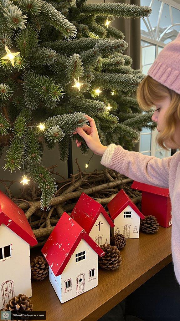 charming festive wooden villages