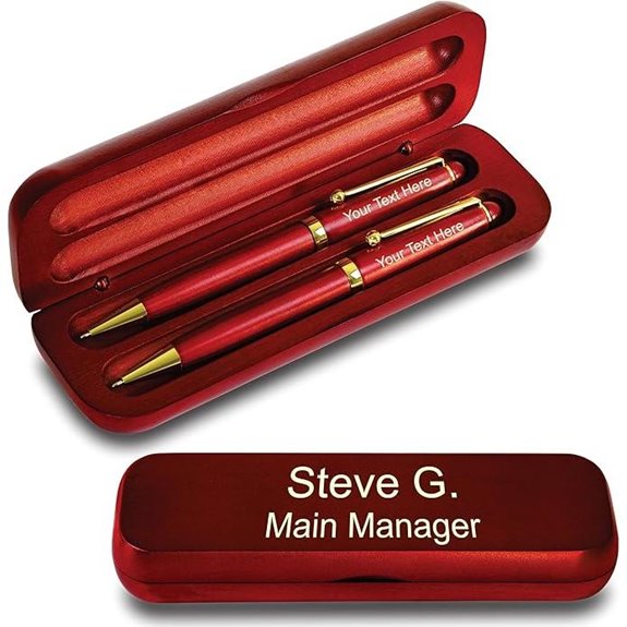FANSTIK Custom Cherrywood Double Ballpoint Pen Set