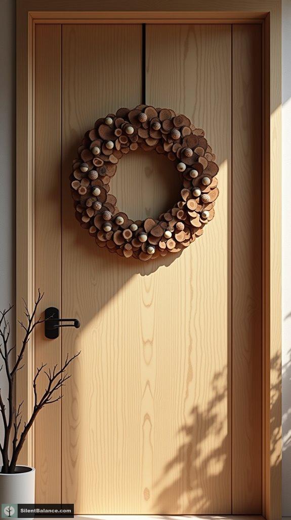 chic acorn wreath creation