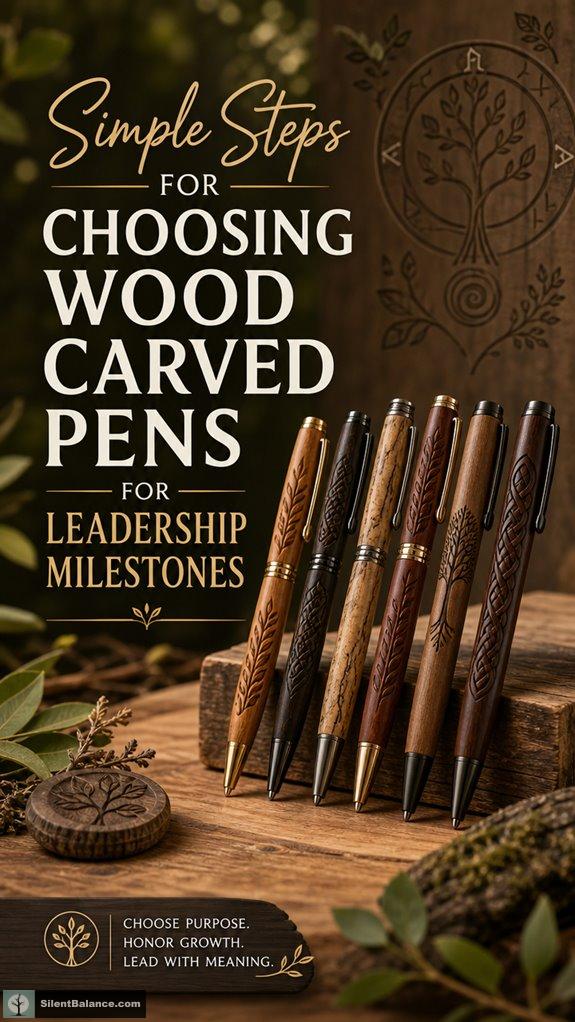 choosing meaningful wood pens
