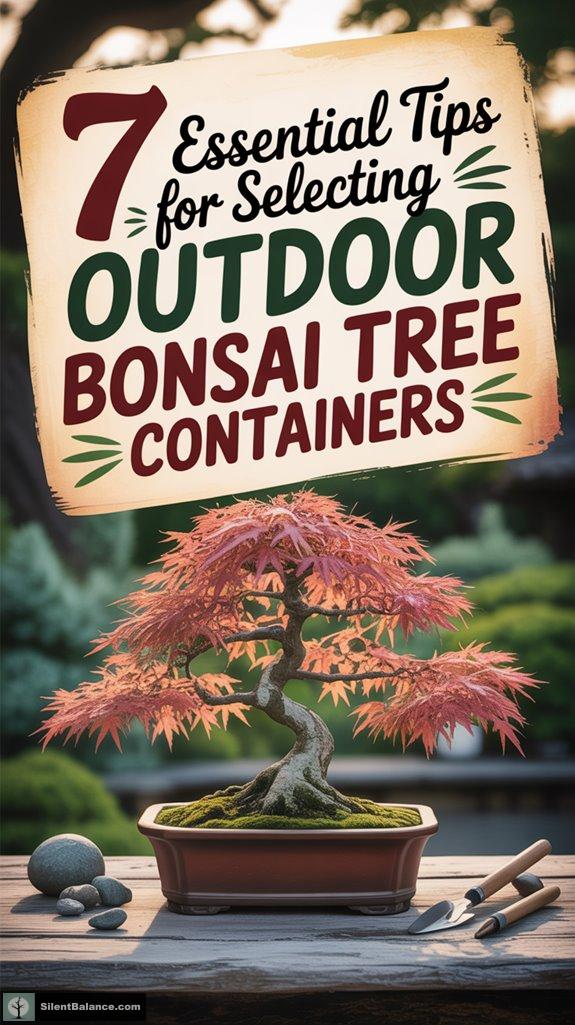 choosing outdoor bonsai containers