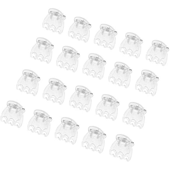50Pcs Transparent Orchid Plant Support Clips