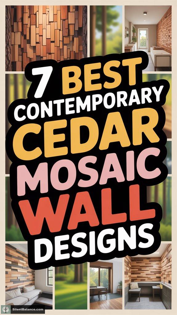 contemporary cedar mosaic designs