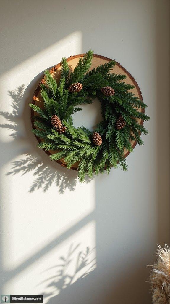 cozy natural holiday decor