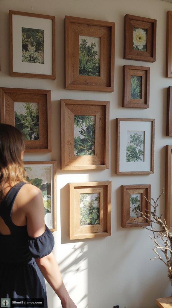 cozy wood frame gallery