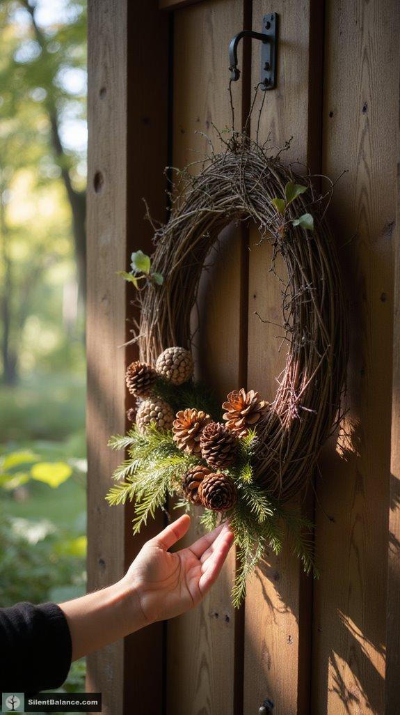 craft a unique rustic wreath