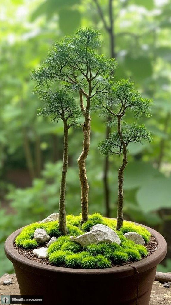 crafting a miniature woodland