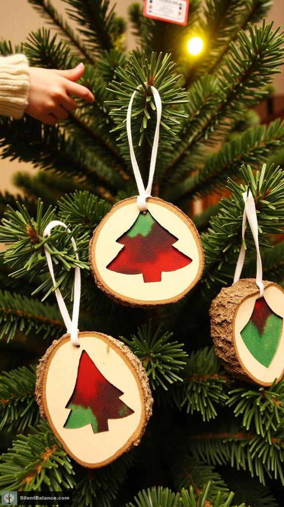 crafting symbolic wooden ornaments