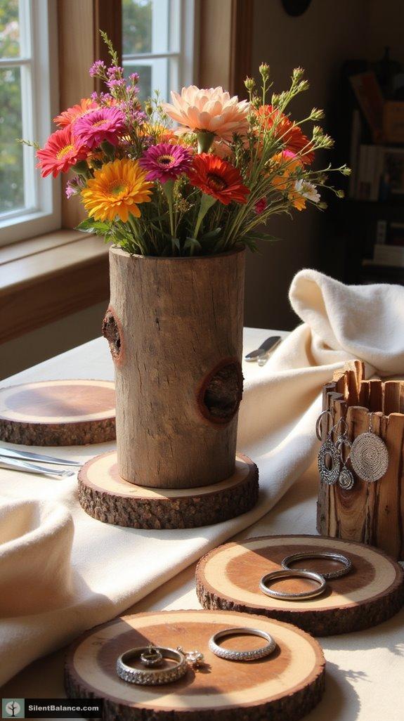 crafting with natural bark