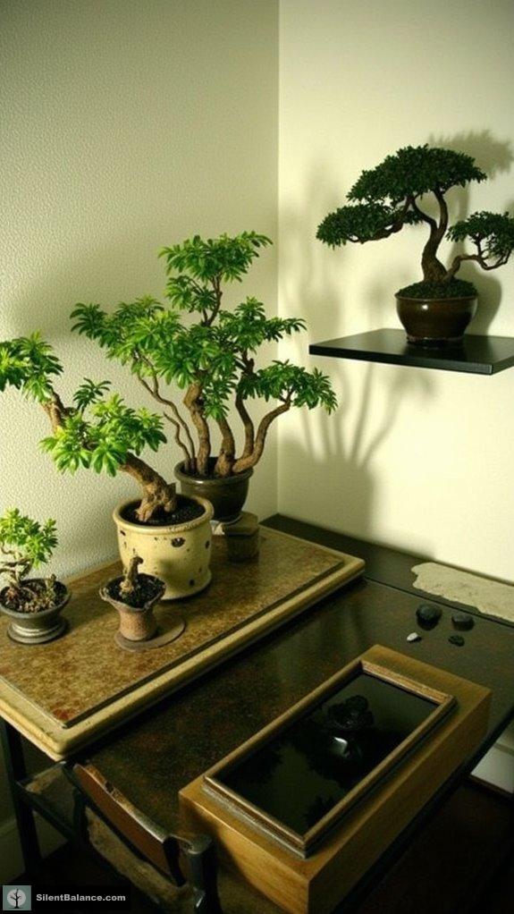 creative bonsai display ideas
