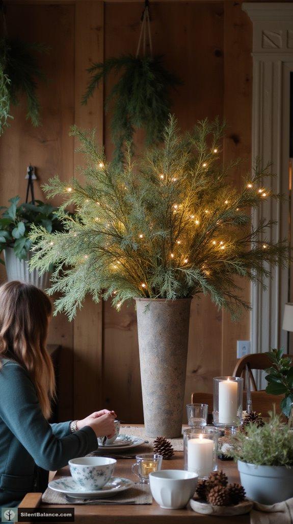 creative cedar branch displays