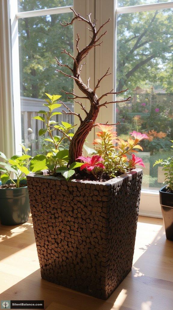 creative mounted twig art