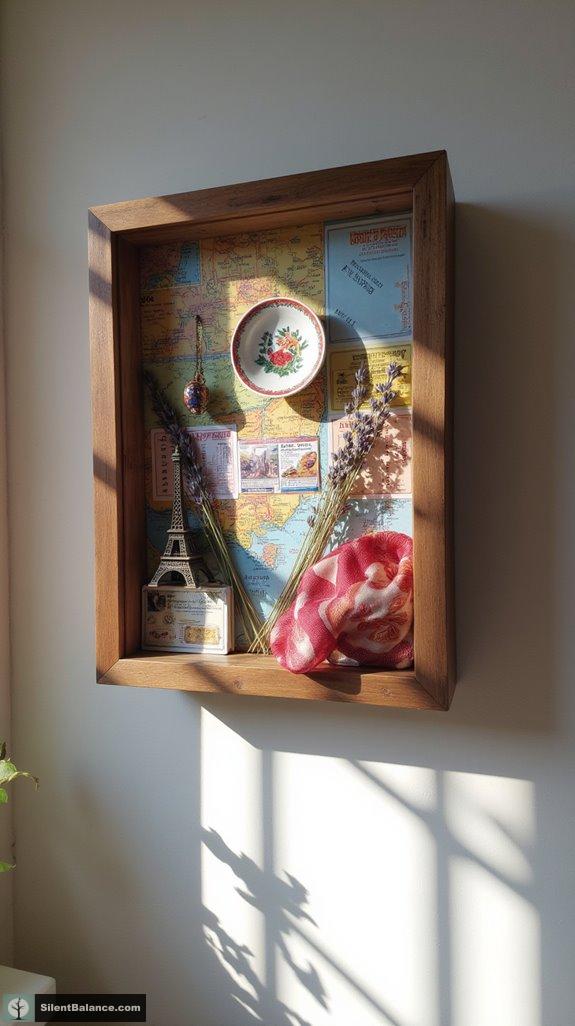 creative travel souvenir display