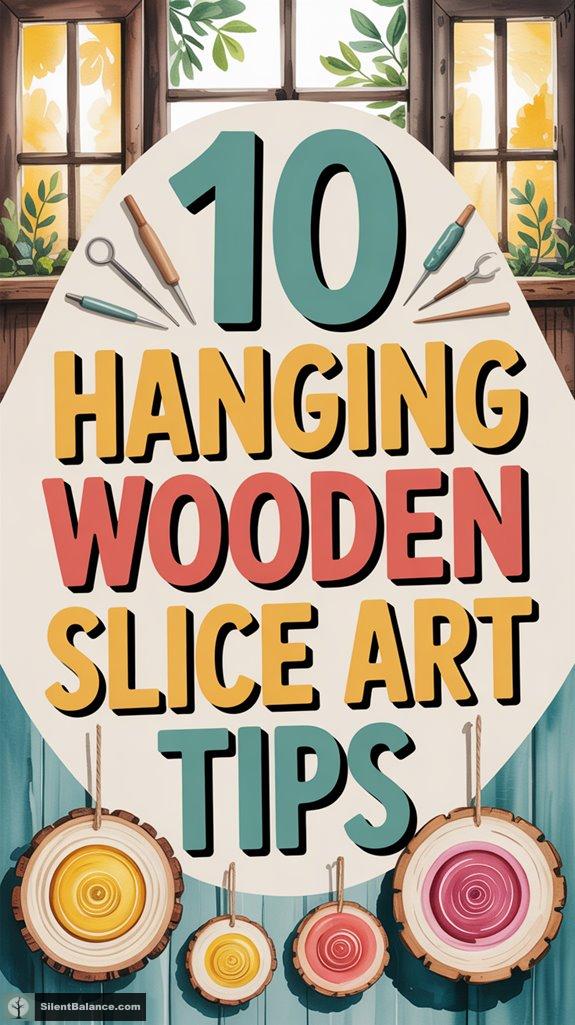 creative wooden slice decor