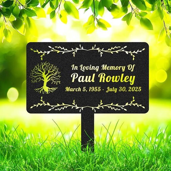 Personalized Family Tree Memorial Grave Marker