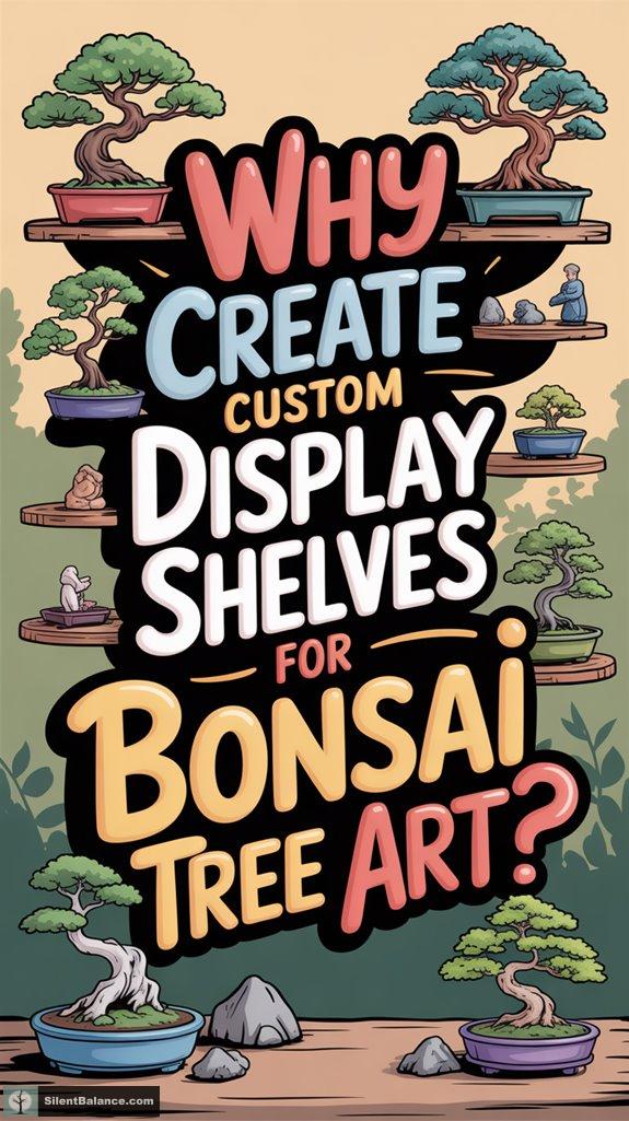 custom shelves enhance bonsai presentation