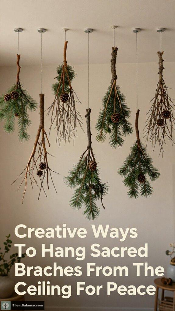 decorative branch hanging ideas