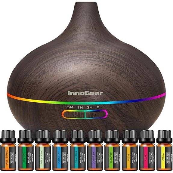InnoGear Essential Oil Diffuser & 10 Oils Set